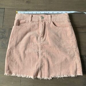 Curduroy skirt blush pink